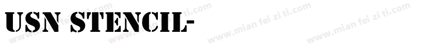 USN Stencil字体转换